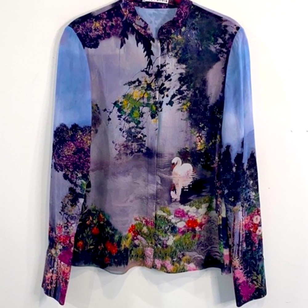 Alice + Olivia swan dreamscape sz L